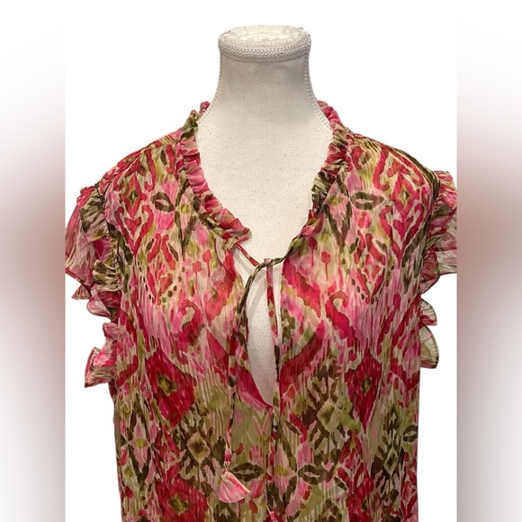 MISA Los Angeles Basia Top Summer Ikat Size:L - Picture 3 of 9